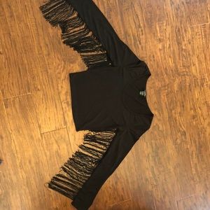 Black crop top